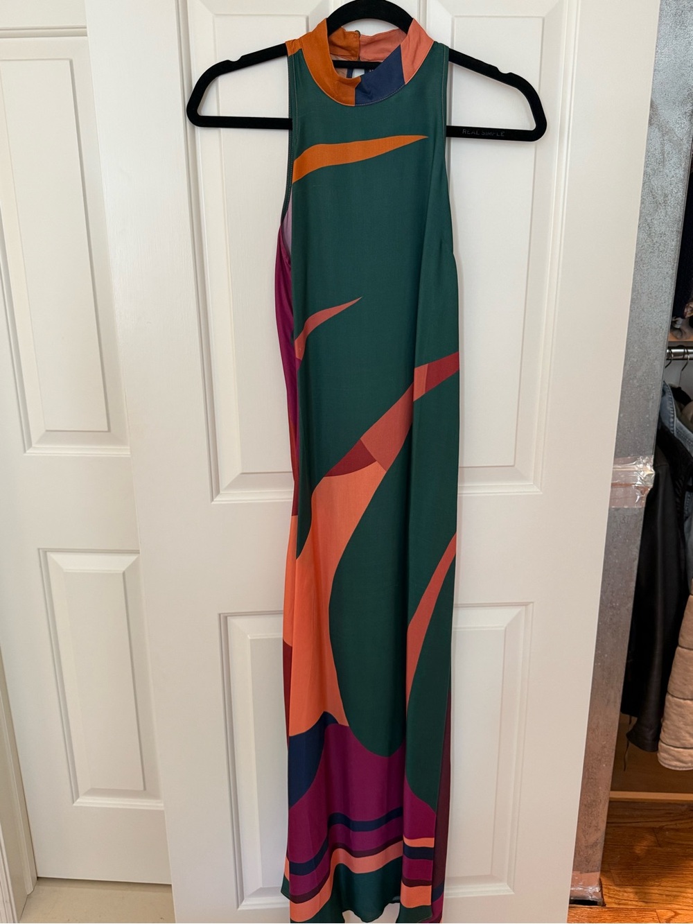 Anthropologie FARM Rio Multicolor Geometric Maxi Dress